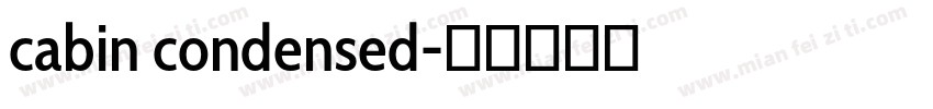 cabin condensed字体转换